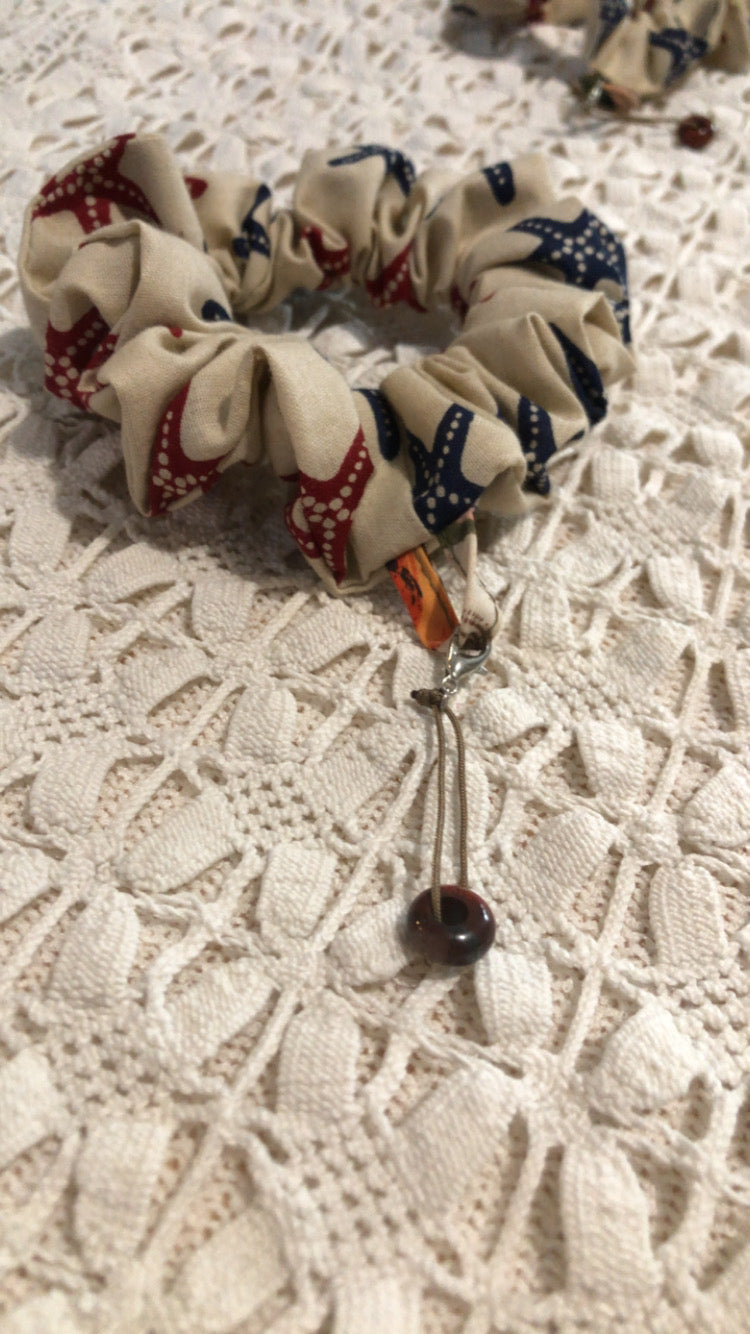 Chou’Zen Calypso- Chouchou bien-être en tissu upcyclé 🌿 Version pierre amovible
