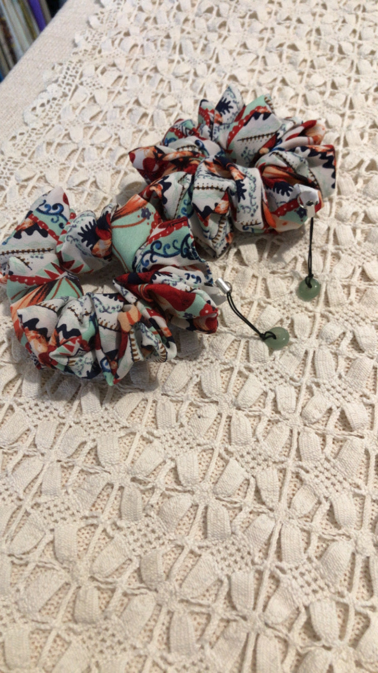 Chou’Zen Solène - Chouchou bien-être en tissu upcyclé 🌿 Version pierre amovible