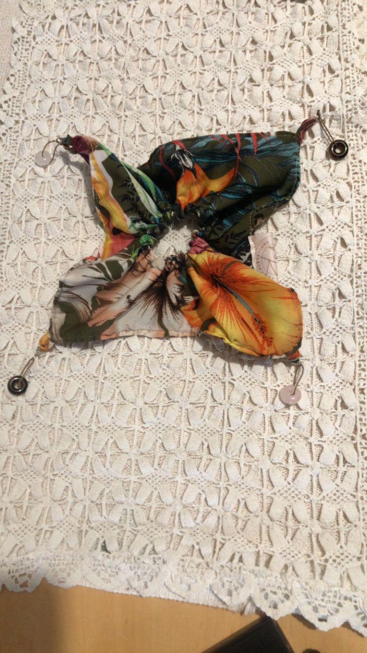 Chou’Zen Carré - Chouchou bien-être en tissu upcyclé 🌿 Version pierre amovible