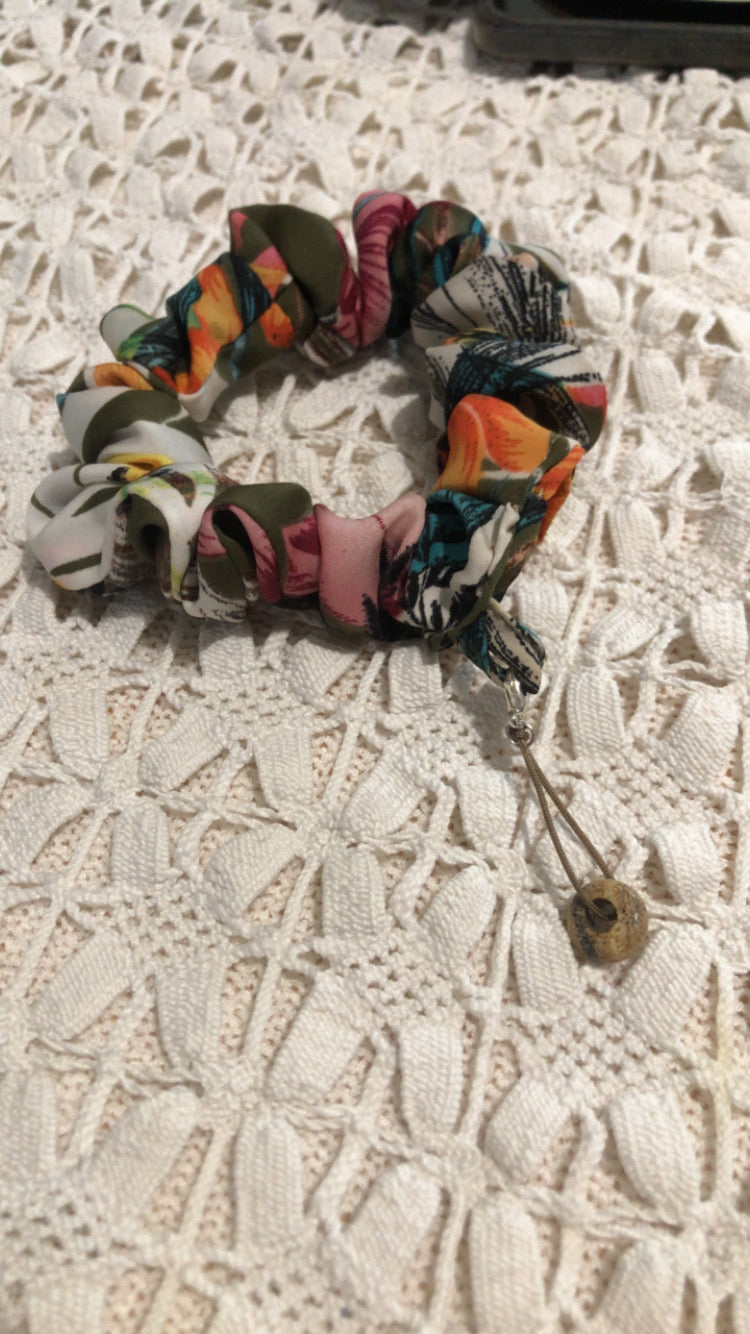 Chou’Zen Mélina - Chouchou bien-être en tissu upcyclé 🌿 Version pierre amovible