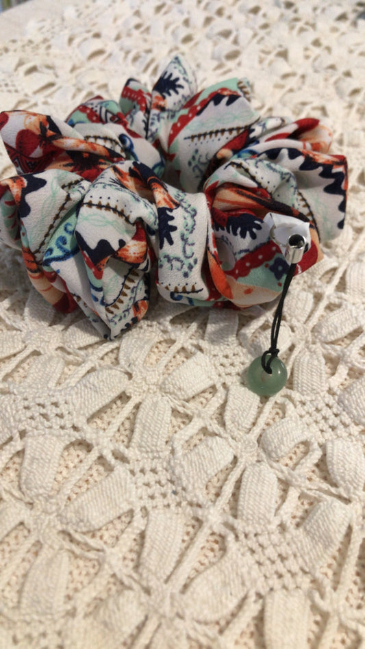 Chou’Zen Solène - Chouchou bien-être en tissu upcyclé 🌿 Version pierre amovible