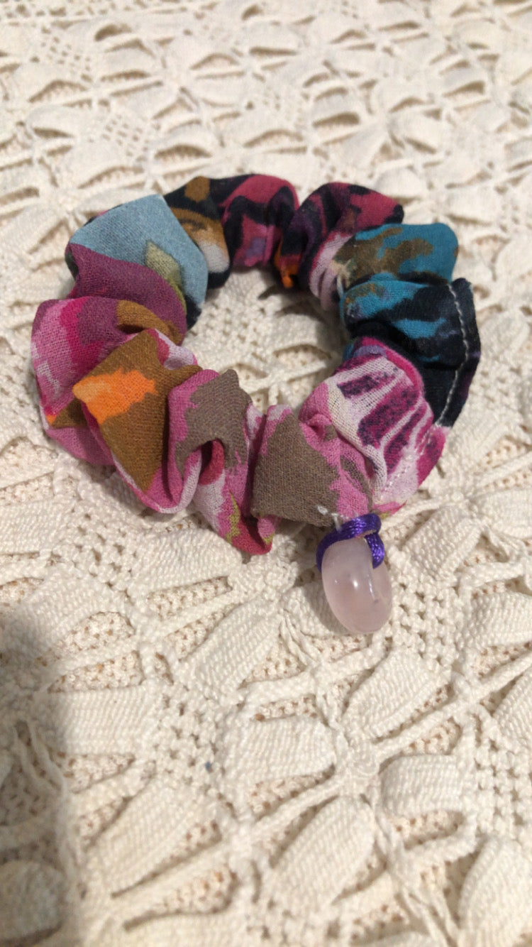 Chou’Zen Ondine - Chouchou bien-être en tissu upcyclé 🌿 Version pierre amovible
